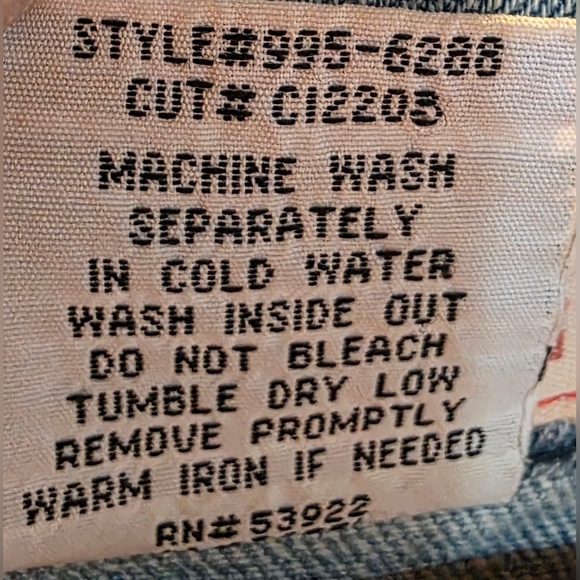 149 Z Cavaricci Vintage Y2K Cropped Distressed Denim Jacket - Picture 7 of 8